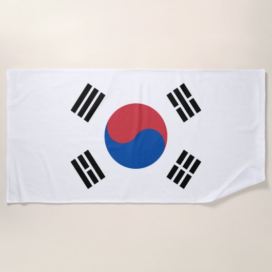Vlag van Zuid-Korea (ROK) Strandlaken (Voorkant)
