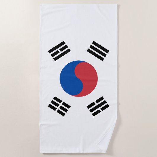 Vlag van Zuid-Korea (ROK) Strandlaken (Voorkant)
