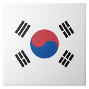 Vlag van Zuid-Korea (ROK) Tegeltje