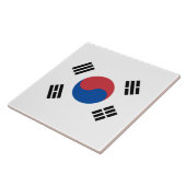 Vlag van Zuid-Korea (ROK) Tegeltje (Zijkant)