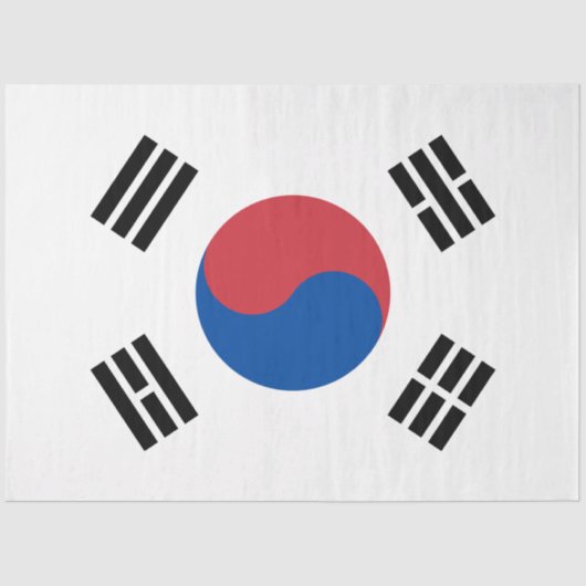 Vlag van Zuid-Korea (ROK) Tissuepapier (Voorkant)