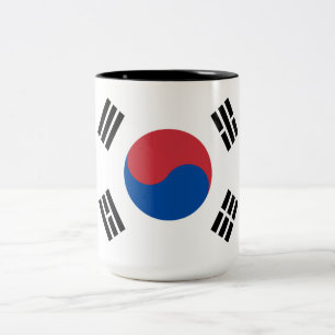 Vlag van Zuid-Korea (ROK) Tweekleurige Koffiemok