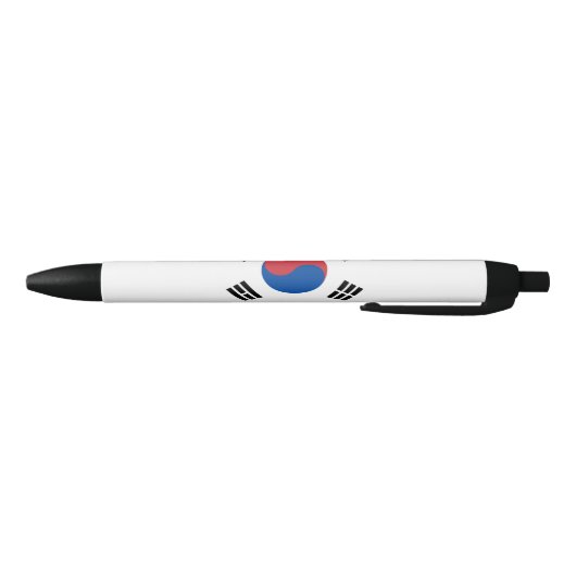 Vlag van Zuid-Korea (ROK) Zwarte Inkt Pen (Bodem)