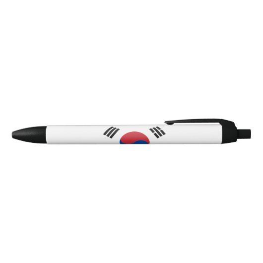Vlag van Zuid-Korea (ROK) Zwarte Inkt Pen (Bovenkant)