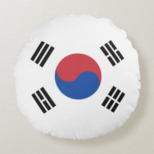 Vlag van Zuid-Korea Rond Kussen