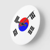 Vlag van Zuid-Korea Ronde Klok (Hoek)