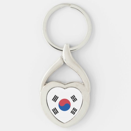 Vlag van Zuid-Korea Sleutelhanger (Voorkant)
