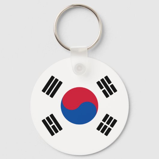 Vlag van Zuid-Korea Sleutelhanger (Voorkant)