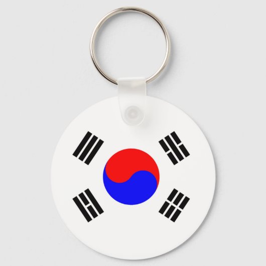 Vlag van Zuid-Korea Sleutelhanger (Voorkant)