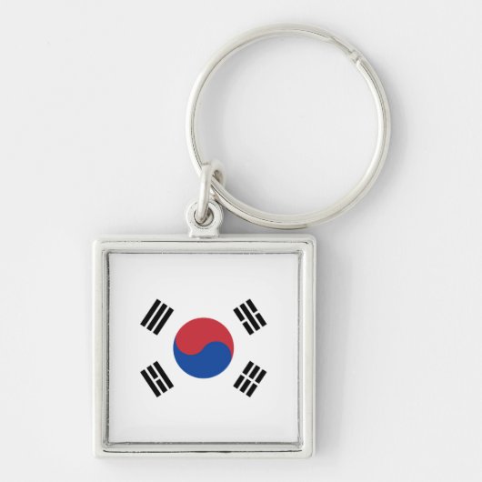 Vlag van Zuid-Korea Sleutelhanger (Voorkant)