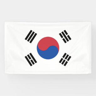 Vlag van Zuid-Korea Spandoek