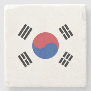Vlag van Zuid-Korea Stenen Onderzetter