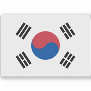 Vlag van Zuid-Korea Sticker