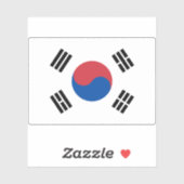 Vlag van Zuid-Korea Sticker (Vel)