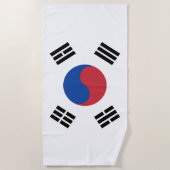 Vlag van Zuid-Korea Strandlaken (Voorkant)