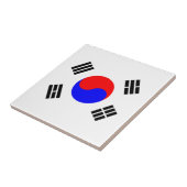 Vlag van Zuid-Korea Tegeltje (Zijkant)