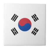 Vlag van Zuid-Korea Tegeltje (Voorkant)