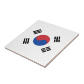 Vlag van Zuid-Korea Tegeltje (Zijkant)