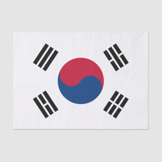 Vlag van Zuid-Korea Tissuepapier (Voorkant)