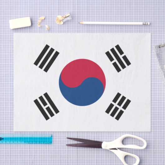 Vlag van Zuid-Korea Tissuepapier (Craft)
