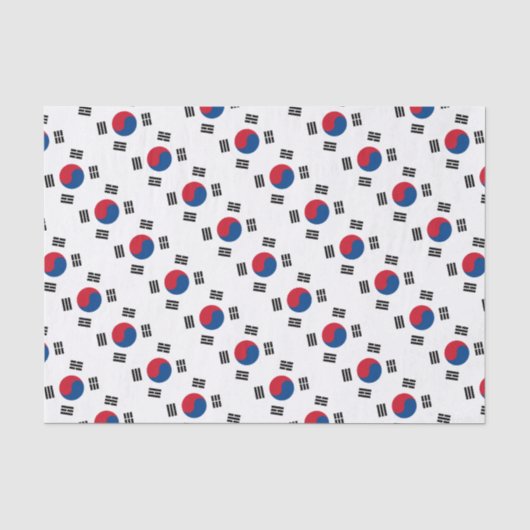 Vlag van Zuid-Korea Tissuepapier (Voorkant)