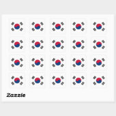 Vlag van Zuid-Korea Vierkante Sticker (Vel)
