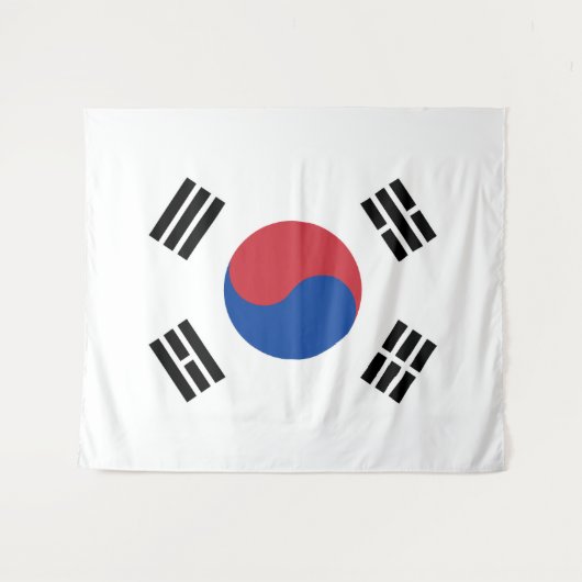 Vlag van Zuid-Korea Wandkleed (Voorkant (horizontaal))
