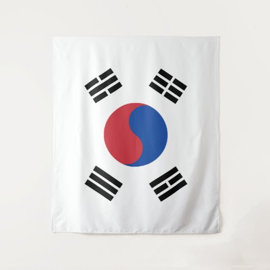 Vlag van Zuid-Korea Wandkleed (Voorkant)