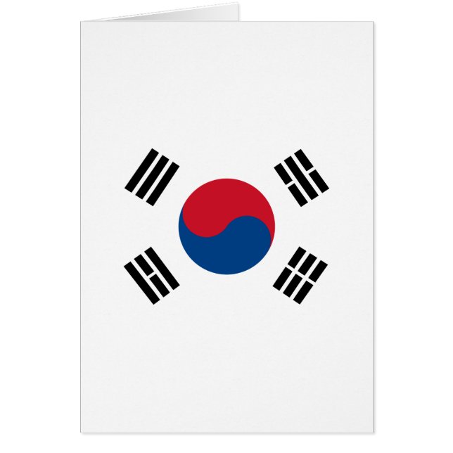 vlag van Zuid-Korea - Yin Yang (Voorkant)
