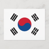 vlag van Zuid-Korea - Yin Yang Briefkaart (Voorkant)
