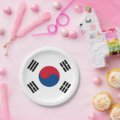 vlag van Zuid-Korea - Yin Yang Papieren Bordje (Feest)