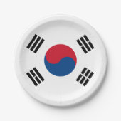 vlag van Zuid-Korea - Yin Yang Papieren Bordje (Voorkant)