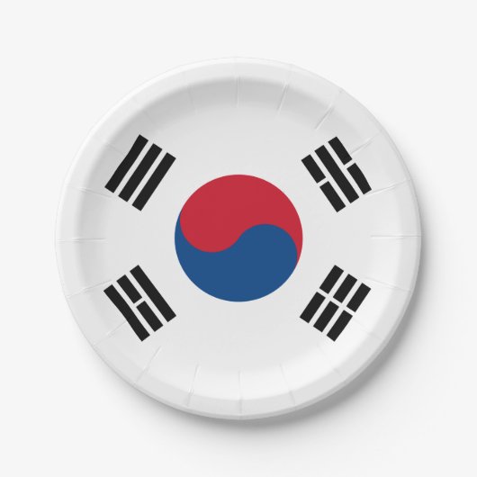 vlag van Zuid-Korea - Yin Yang Papieren Bordje (Voorkant)