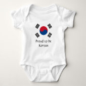 vlag van Zuid-Korea - Yin Yang Romper (Voorkant)