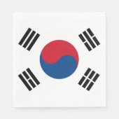 vlag van Zuid-Korea - Yin Yang Servetten (Voorkant)