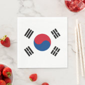 vlag van Zuid-Korea - Yin Yang Servetten (Insitu)