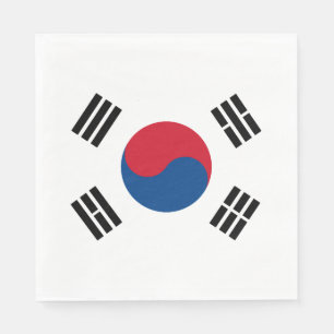 vlag van Zuid-Korea - Yin Yang Servetten