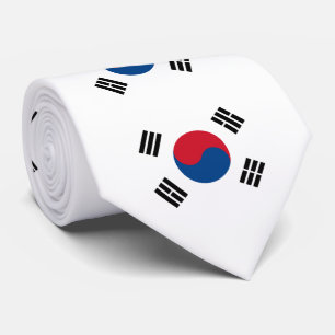 vlag van Zuid-Korea - Yin Yang Stropdas