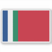 Vlag van Zuid-Molukken Sticker (Voorkant)