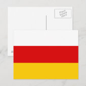 Vlag van Zuid-Ossetië Briefkaart (Voorkant / Achterkant)
