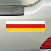 Vlag van Zuid-Ossetië Bumpersticker (Op auto)