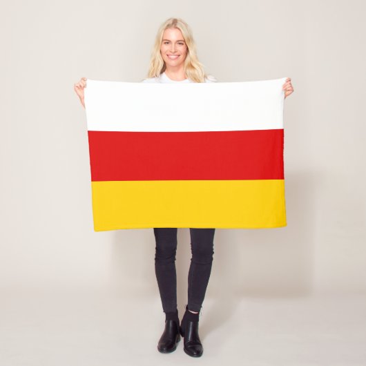 Vlag van Zuid-Ossetië Fleece Deken (In situ)