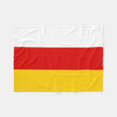 Vlag van Zuid-Ossetië Fleece Deken (Voorkant (Horizontaal))