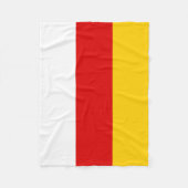 Vlag van Zuid-Ossetië Fleece Deken (Voorkant)