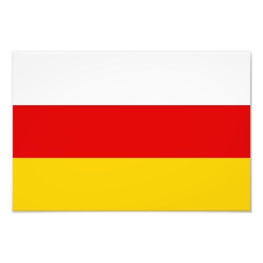 Vlag van Zuid-Ossetië Foto Afdruk (Voorkant)