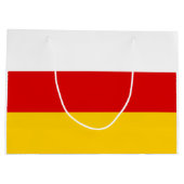 Vlag van Zuid-Ossetië Groot Cadeauzakje (Achterkant)