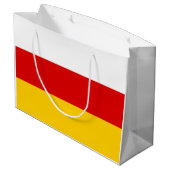 Vlag van Zuid-Ossetië Groot Cadeauzakje (Achterkant Gekanteld)