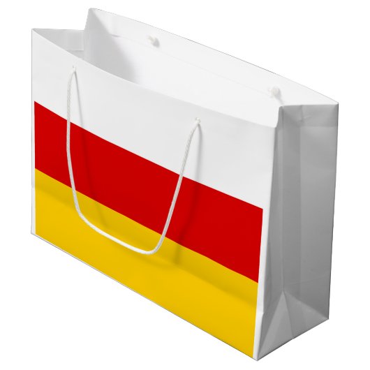 Vlag van Zuid-Ossetië Groot Cadeauzakje (Voorkant Gekanteld)