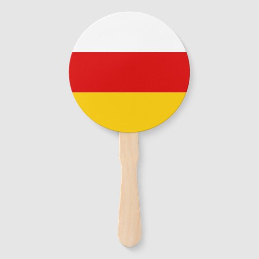 Vlag van Zuid-Ossetië Handwaaier (Voorkant)