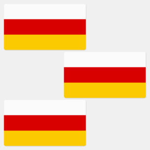 Vlag van Zuid-Ossetië Labels